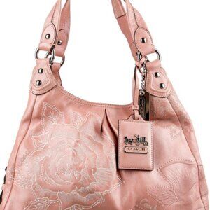 Coach Maddison Maggie bag pink white flowers
